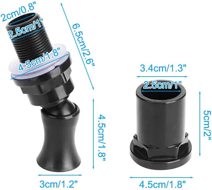 Aquarium Duckbill Nozzle, Multi-Angle Adjustable Water Return Outlet