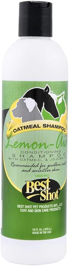 Best Shot Lemon-Aid Oatmeal Wash, Pet Shampoo for Dogs, Cats