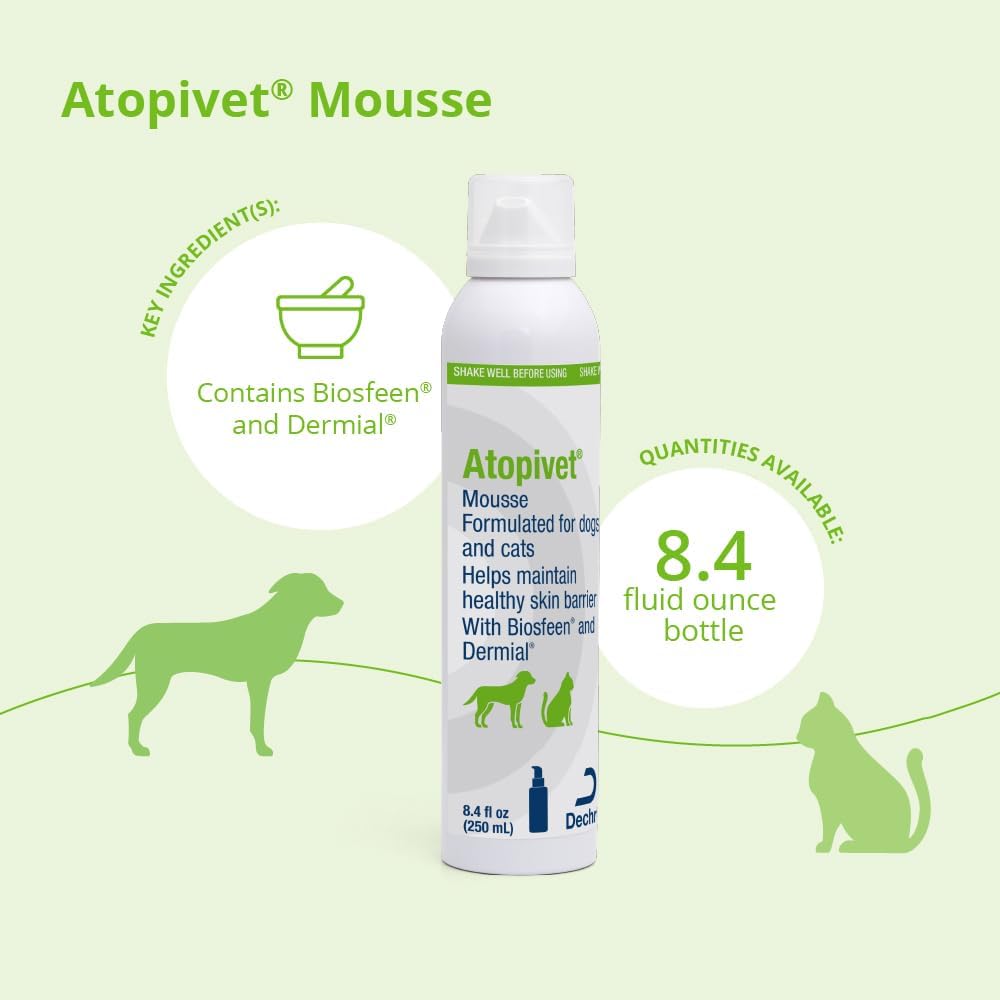 Atopivet® Mousse for Dogs and Cats, 8.45 Fl Oz