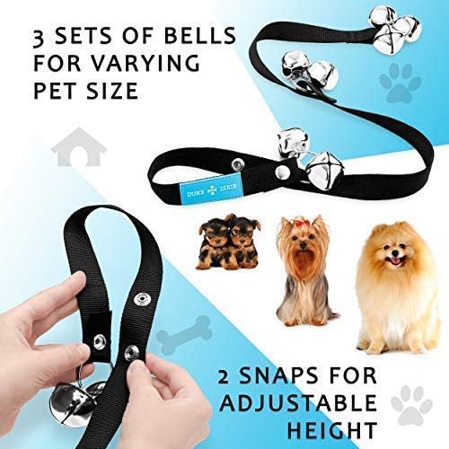 Duke & Dixie Dog Doorbells Training Potty 2 Pack Dog Bells Adjustable