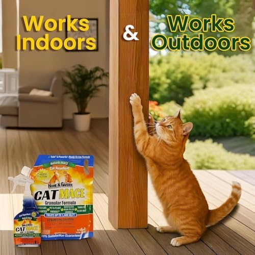 Nature's Mace Cat Repellent - 40 oz Ready-to-Use Deterrent Spray