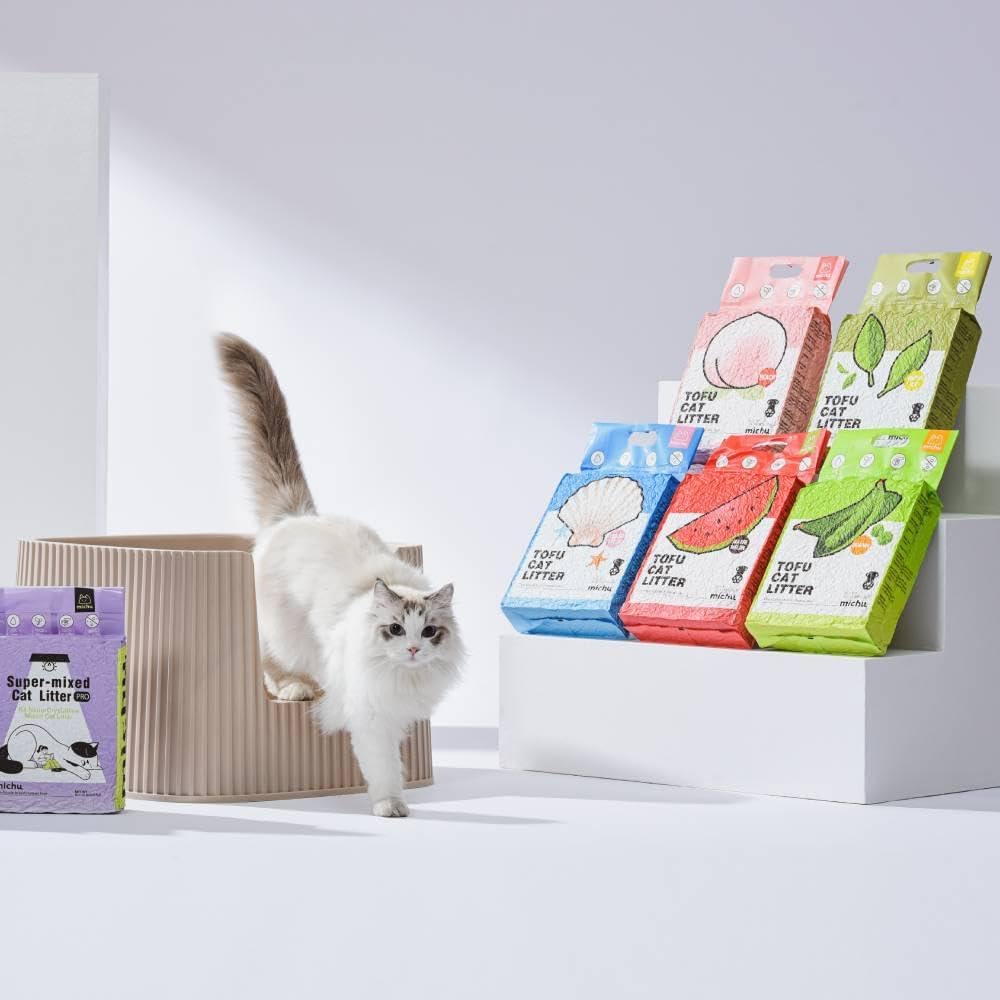 Michu Tofu Cat Litter Natural Clumping Tofu Cat Litter