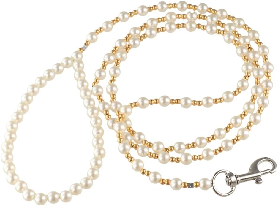 Imitation Pearls Pets Outdoors Accessories Pet Training Lead Leashes