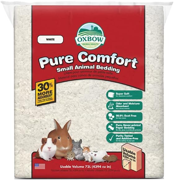 Oxbow Small Animal Bedding, Hamster, Guinea Pig, Rabbit, White, USA