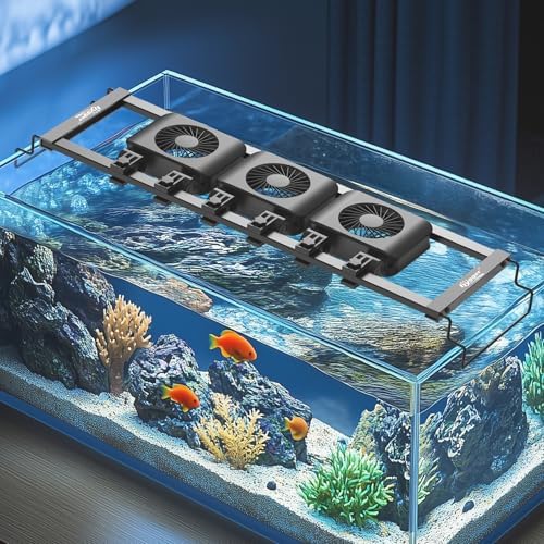 hygger 3 Aquarium Chillers Fan and 1 Holder
