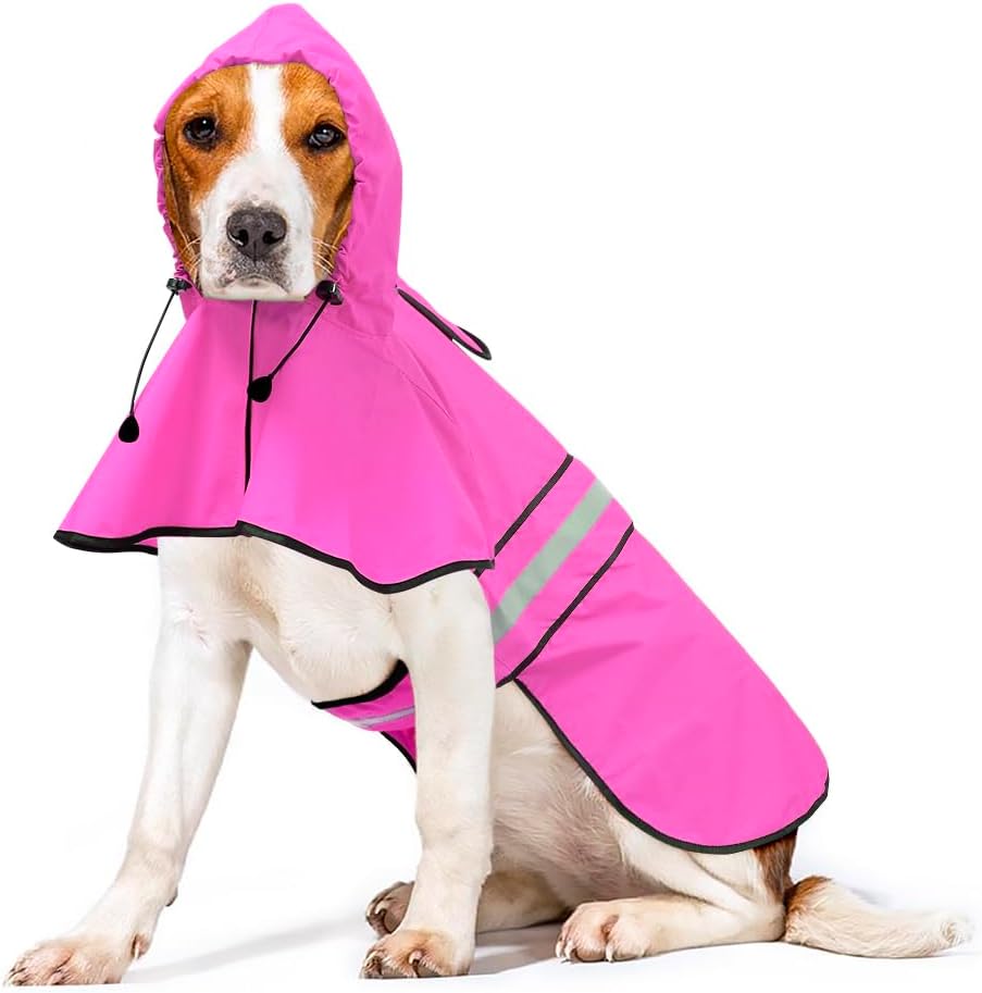 Waterproof Dog Raincoat - Adjustable Pet Rain Coats