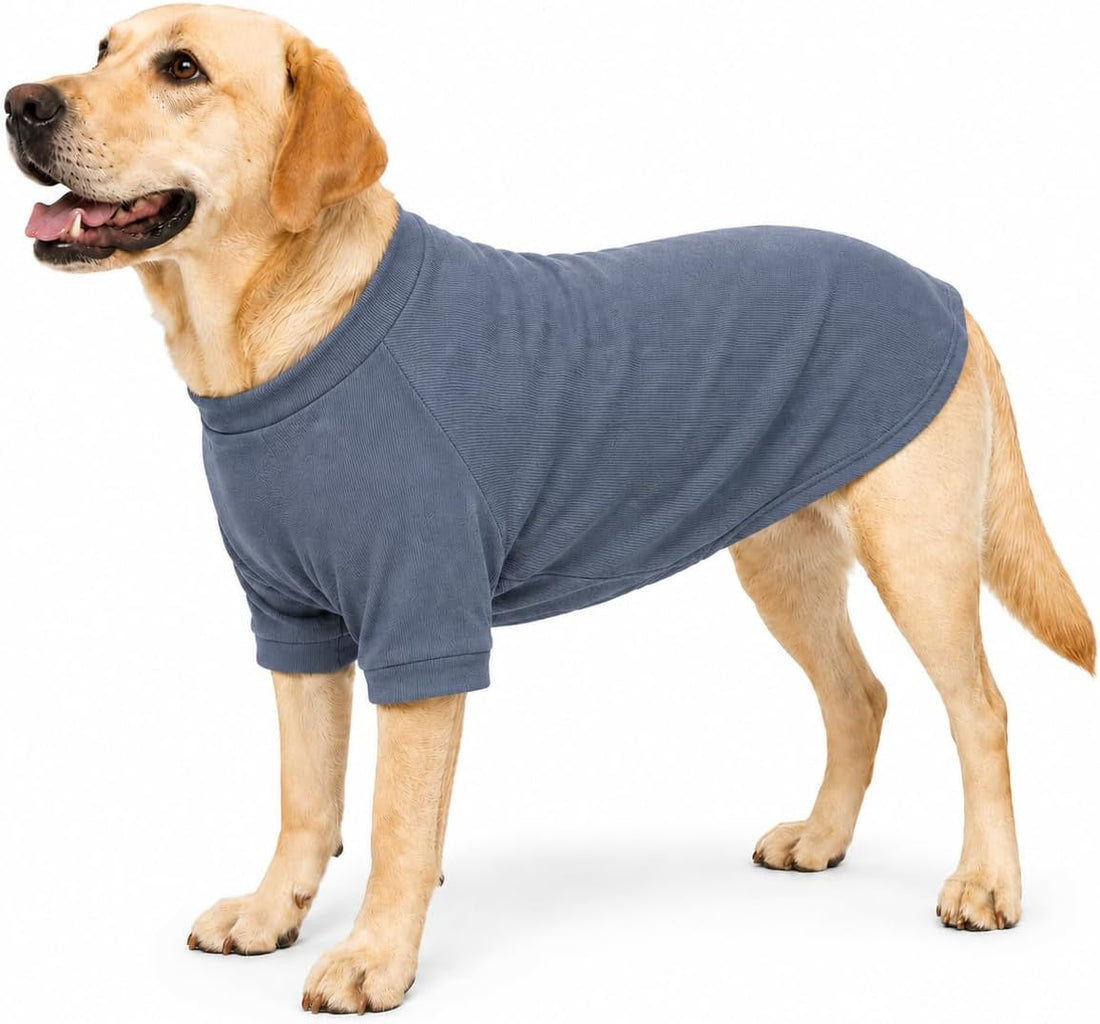 Lovelonglong Ribbed Dog T-Shirt Cotton Knitted Dog Sweaters for All