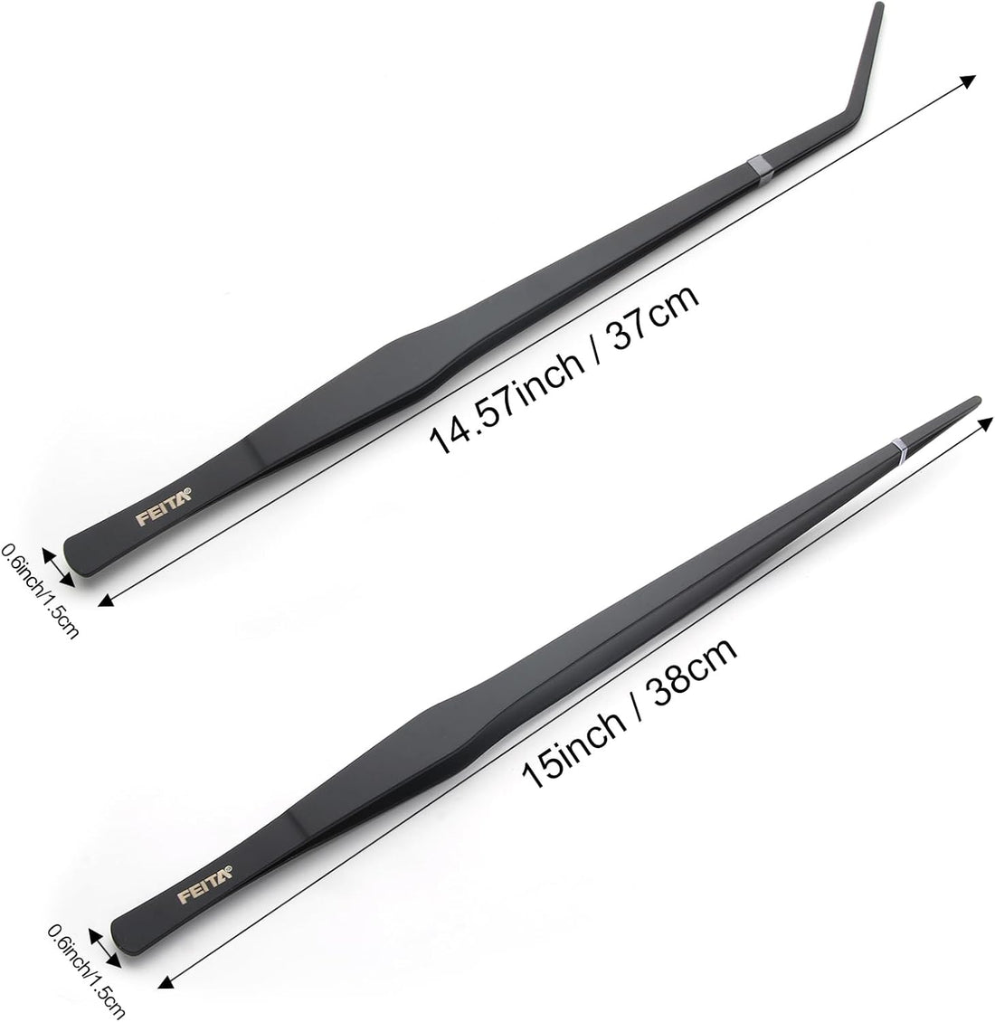 Aquarium Tweezers Extra Long 15 inches Feed Tong Clamps