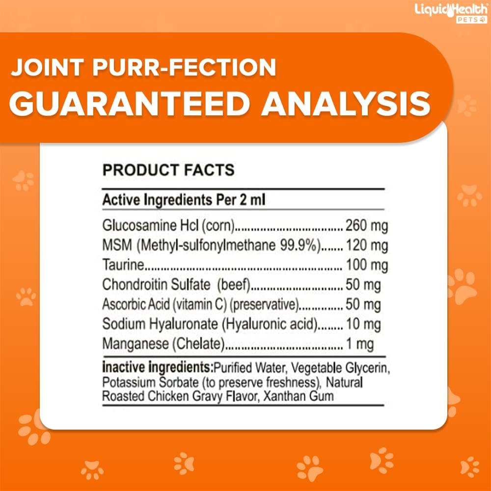 LIQUIDHEALTH Pets Liquid Cat Glucosamine Joint Purr-Fection