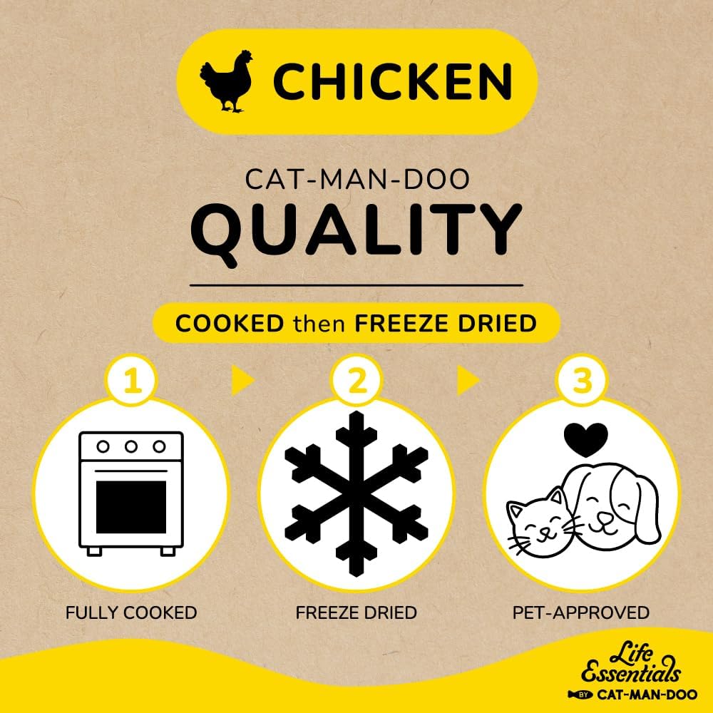 Life Essentials by Cat-Man-Doo | Chicken - 5oz. Bag