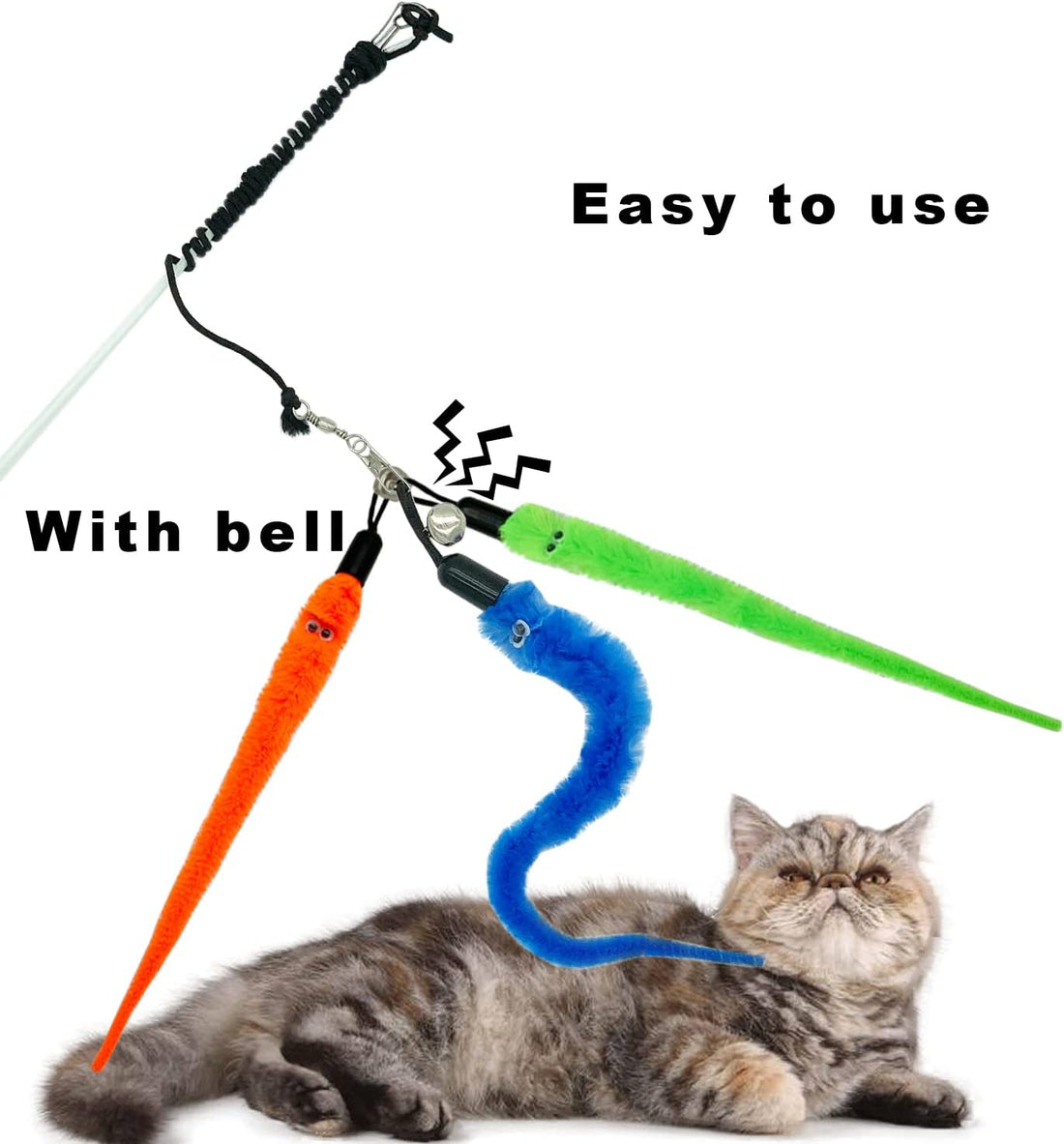 CATENESS Cat Worm Toy Refills