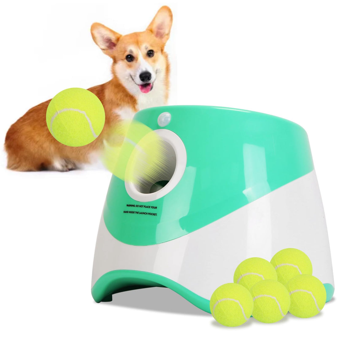 TeqHome Automatic Ball Launcher for Dogs