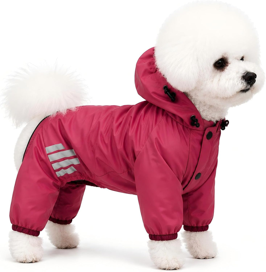 Dog Raincoat, Waterproof Small Medium Dogs Rain Jacket with Hood