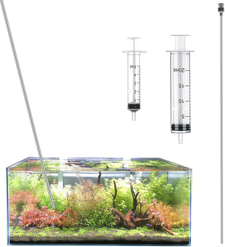 LINLAN 15.7 inch Aquarium Root Fertilizer Injector Kit, Planted Tanks
