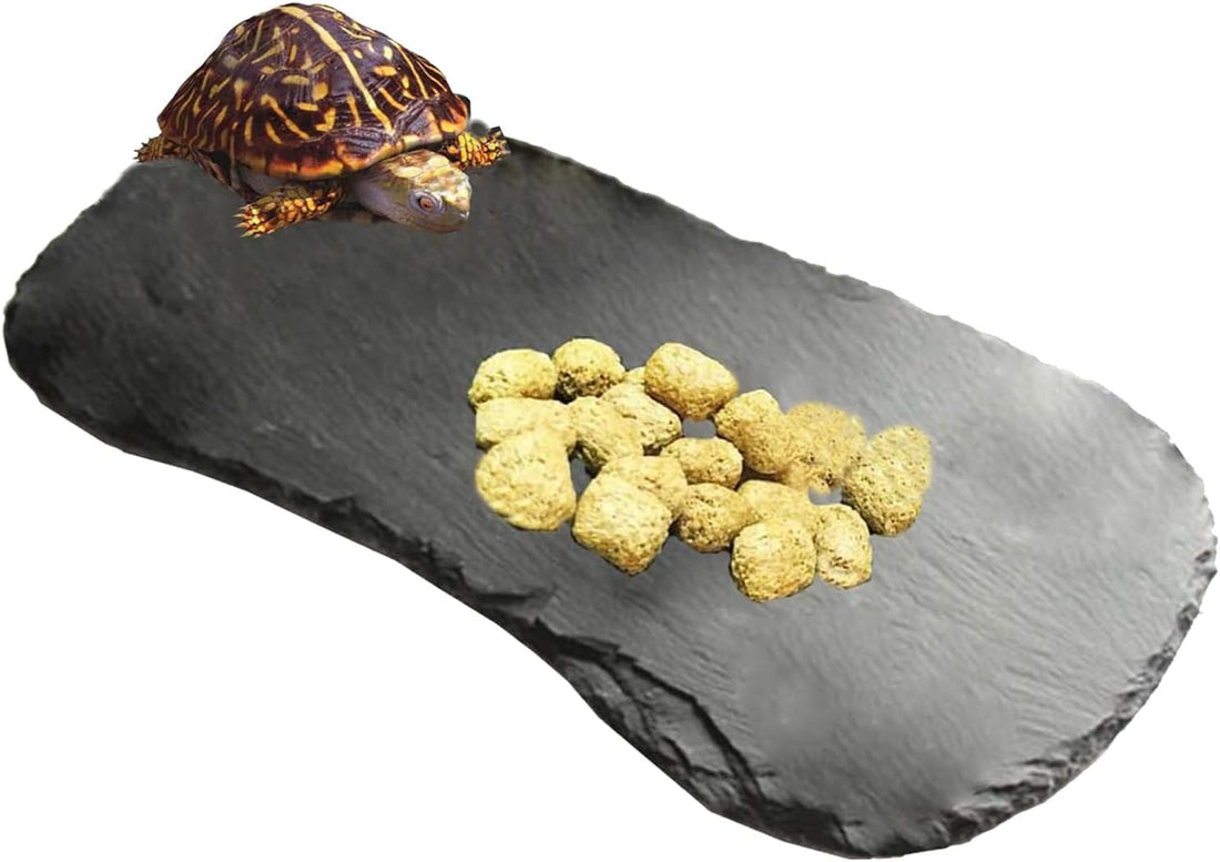 Tfwadmx Reptile Basking Platform,11''x5.5'' Tortoise Rock Plate
