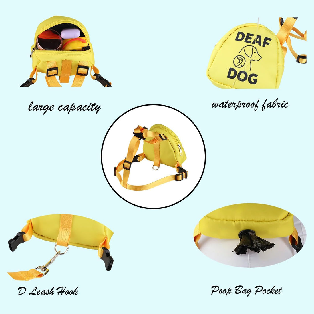 Funny Dog Slogan Travel Bag Don't F Touch Me Dog Backpack Dog Walking