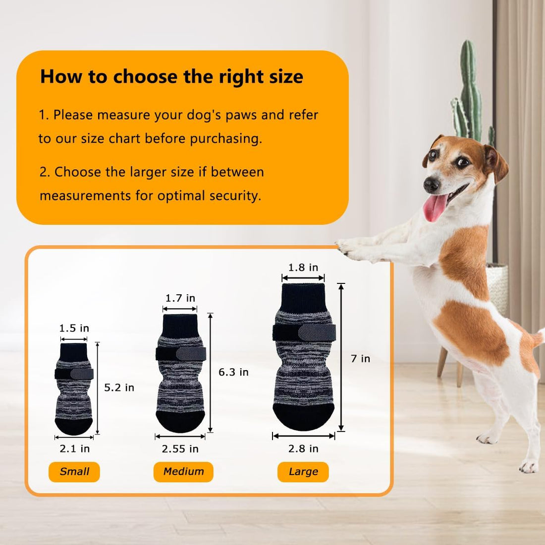 Dog Socks 12 Pack to Prevent Licking Paws