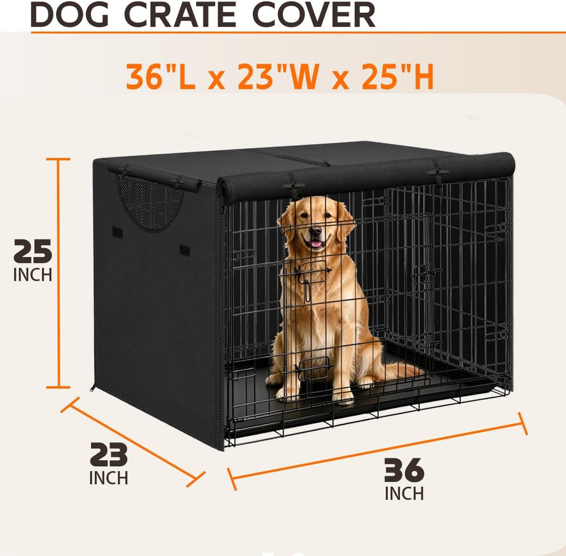 Dog Crate Cover, 18 inches, Black