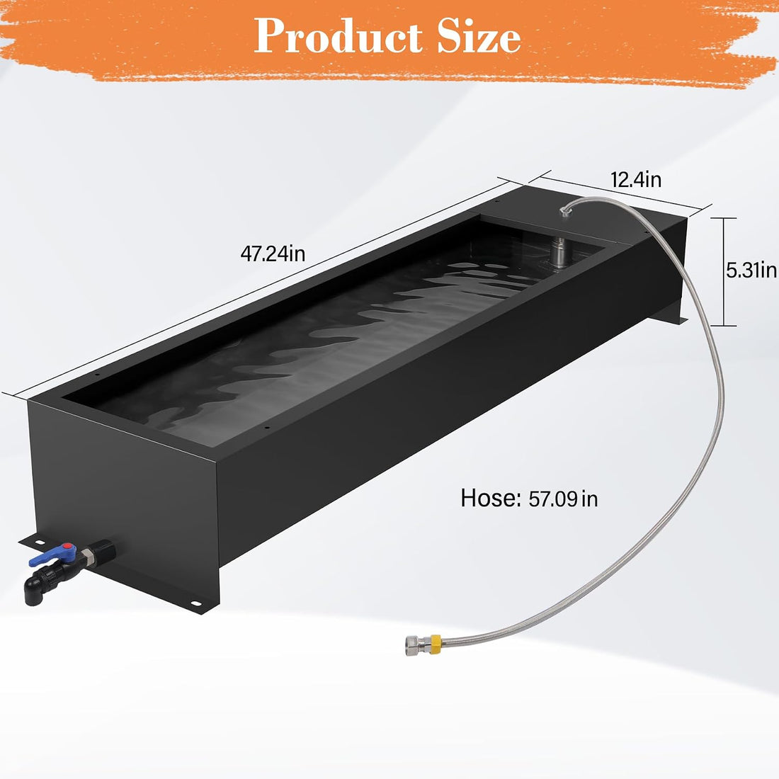 12 Gal Stainless Steel Livestock Water Trough Automatic Waterer