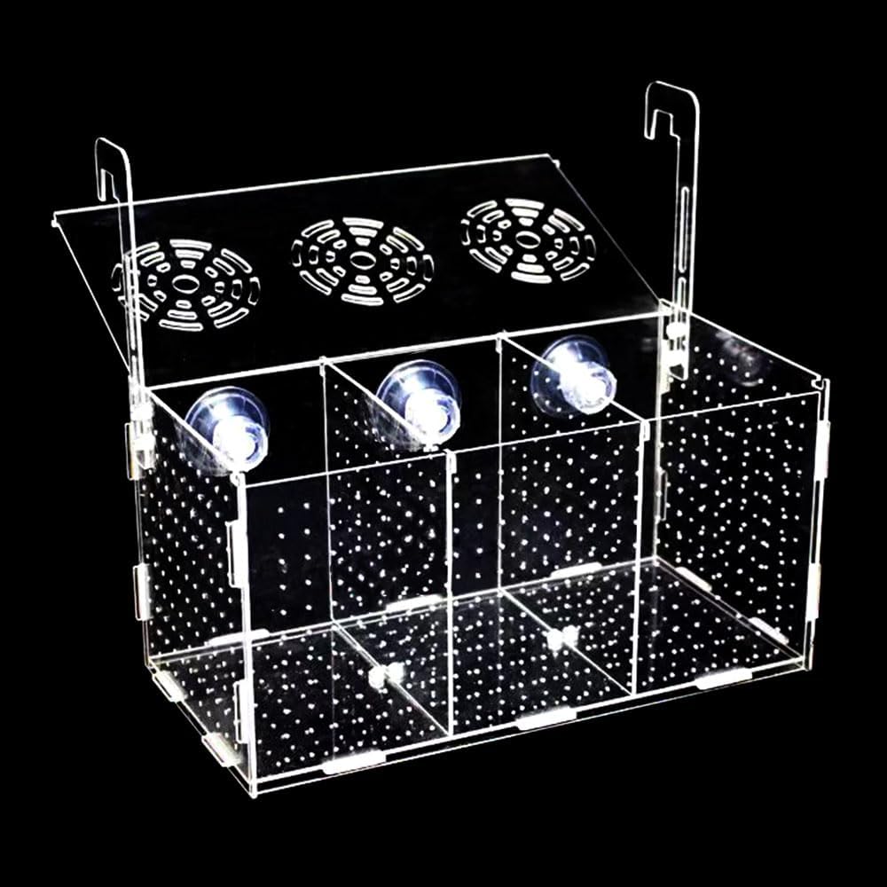 Fish Breeding Box, Acrylic Isolation Box Separator for Aquarium
