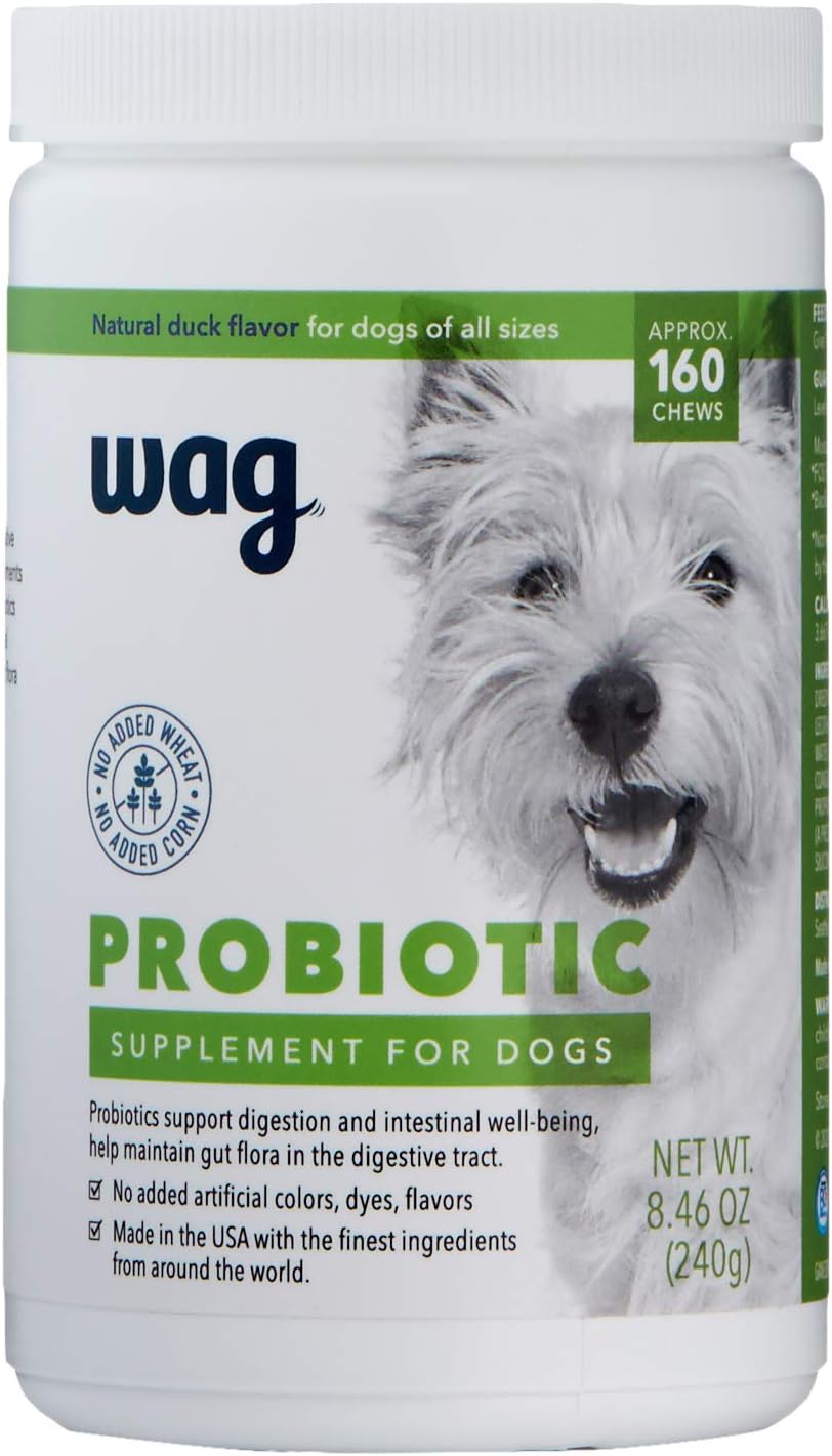 Brand - Wag Probiotic Supplement Chews for Dogs
