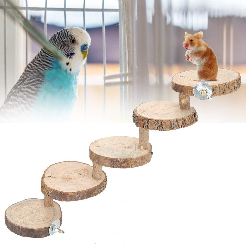 Tiiyee Wooden Hamster Ladder