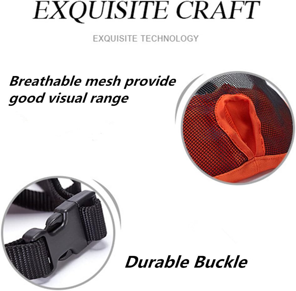 Short Snout Dog Muzzle- Adjustable Breathable Mesh Bulldog Muzzle