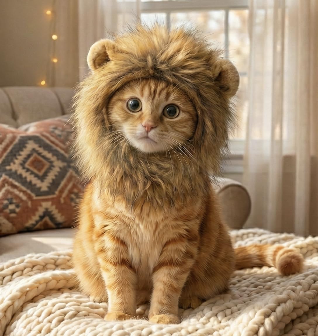 OMG Adorables - Lion Mane Costume for Cats