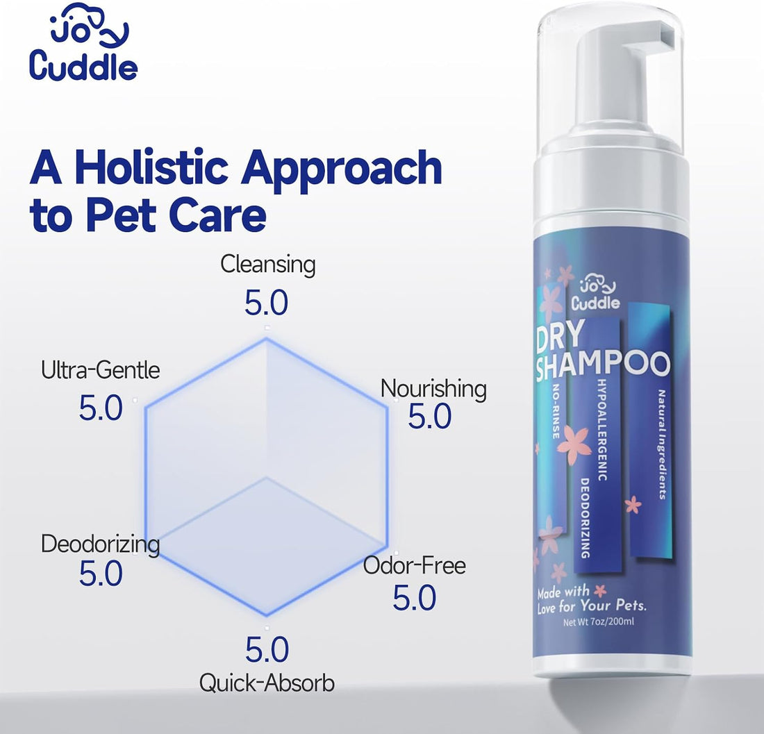 Waterless Cat Shampoo - No Rinse Foam Cat Bath