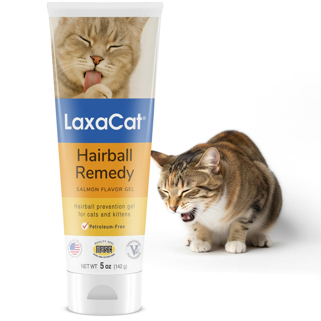 Hairball Gel for Cats 5 oz Petroleum Free Cat Hairball Paste