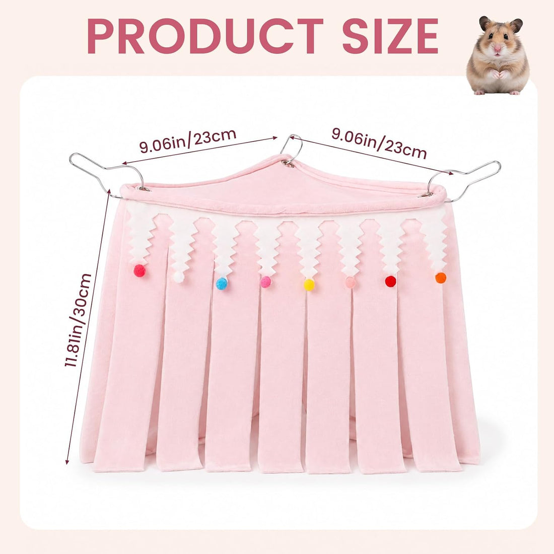 Guinea Pig Curtain, Hide Corner Cage Hammock Shelter, 1Pc