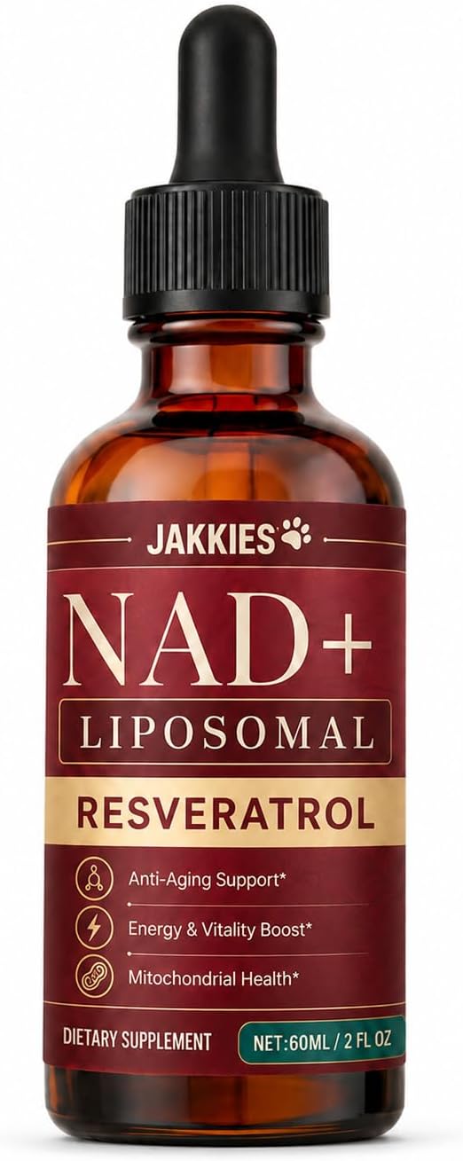 Jakkies NAD+ Liquid Drops for Cats, Boosts Immunity & Vitality