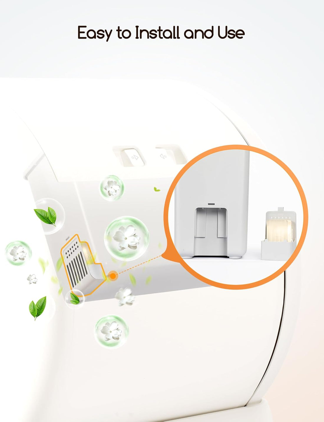 MeoWant Pet Odor Eliminator, Automatic Cat Litter Box Odor Deodorant