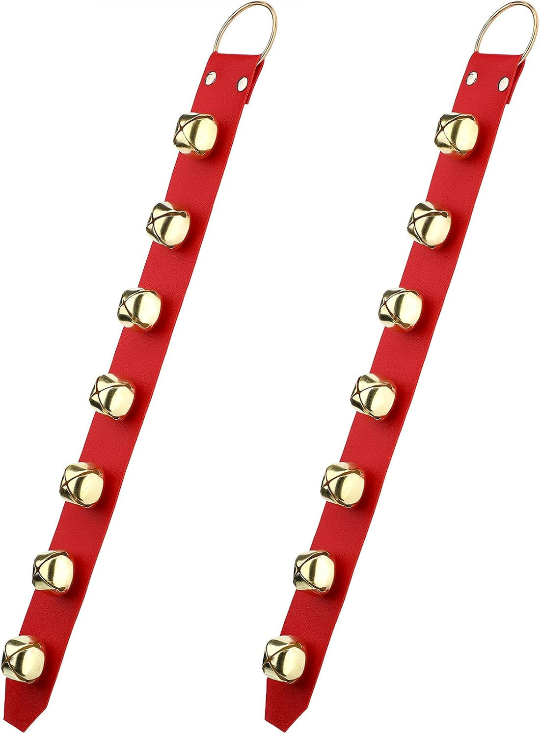 Frienda Hanging Jingle Sleigh Bells 7-Bell Dog Doorbells for Door