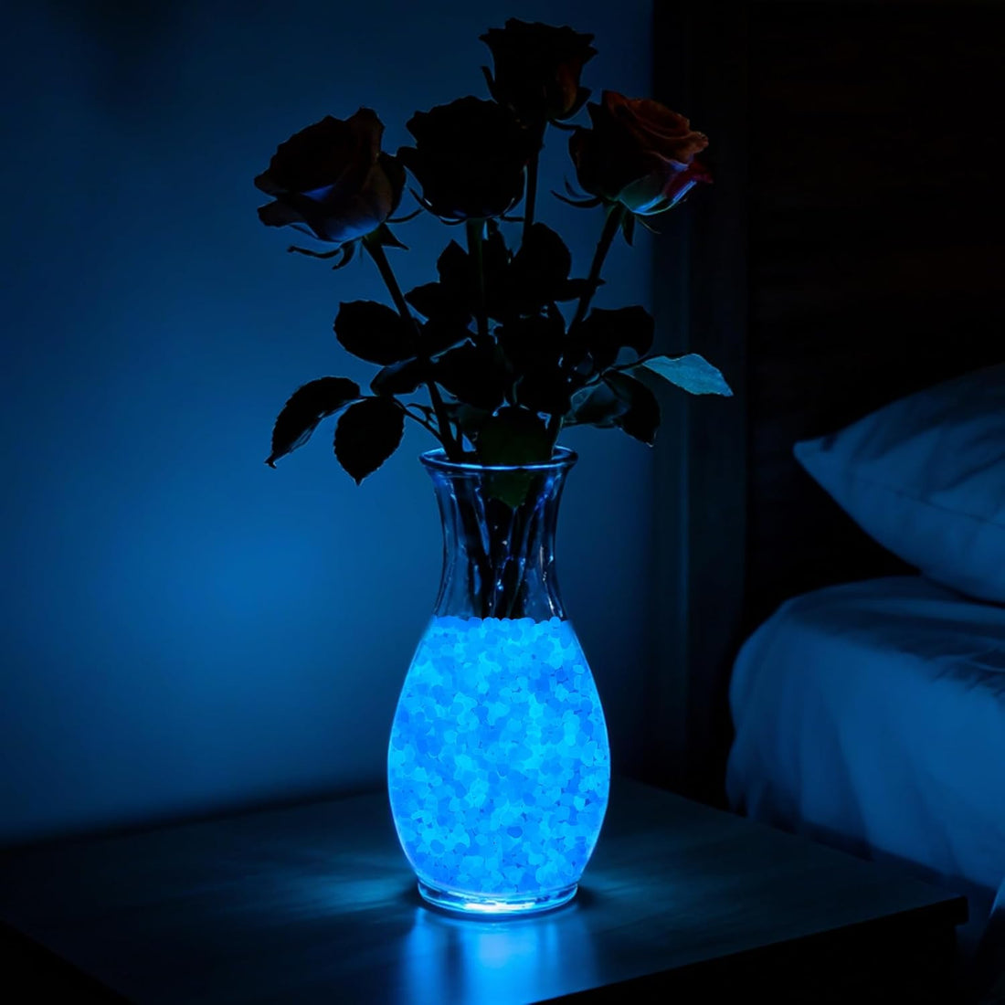 400pcs Glow in the Dark Rocks for Outdoor Garden & Aquarium
