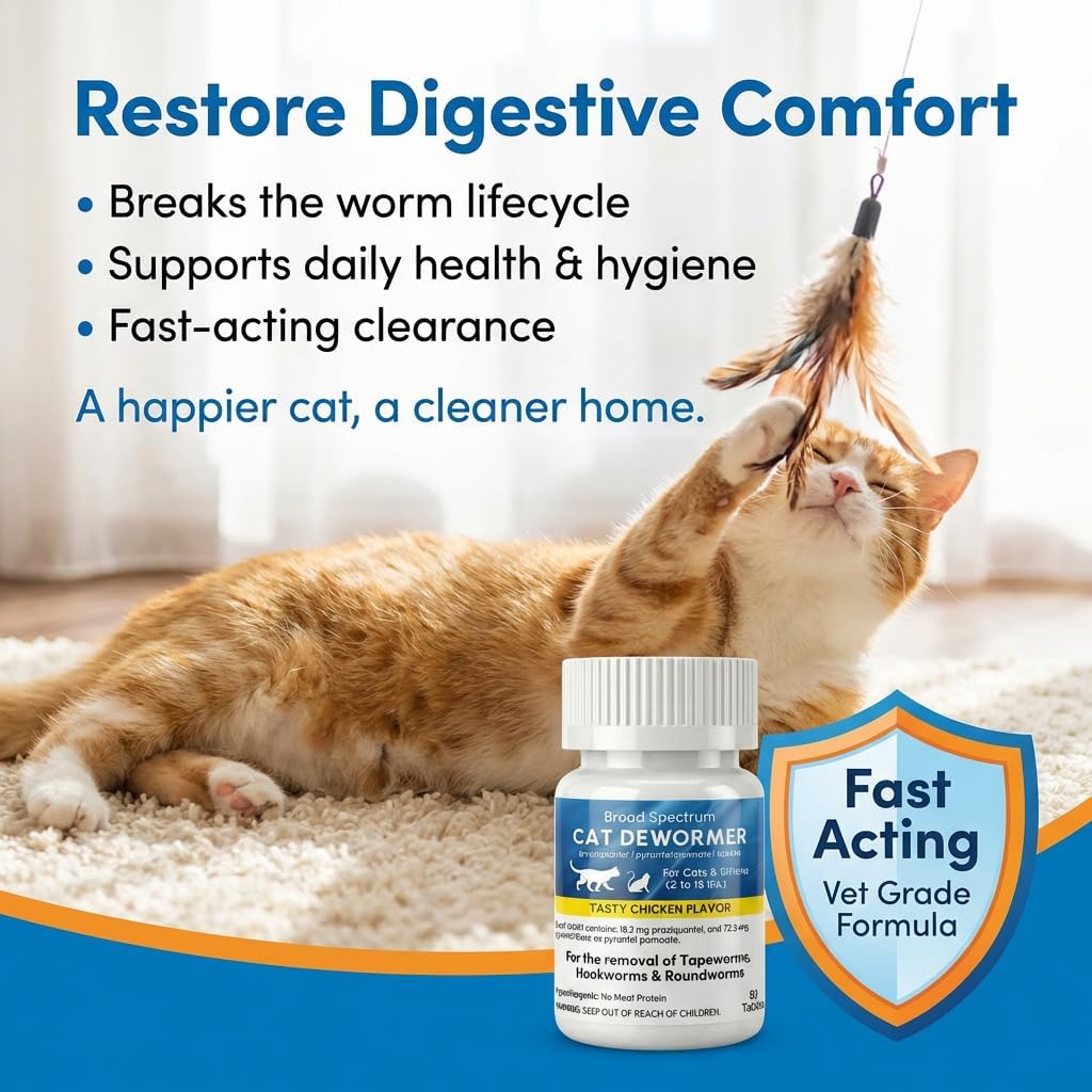Broad Spectrum Dewormer for Cats and Kittens