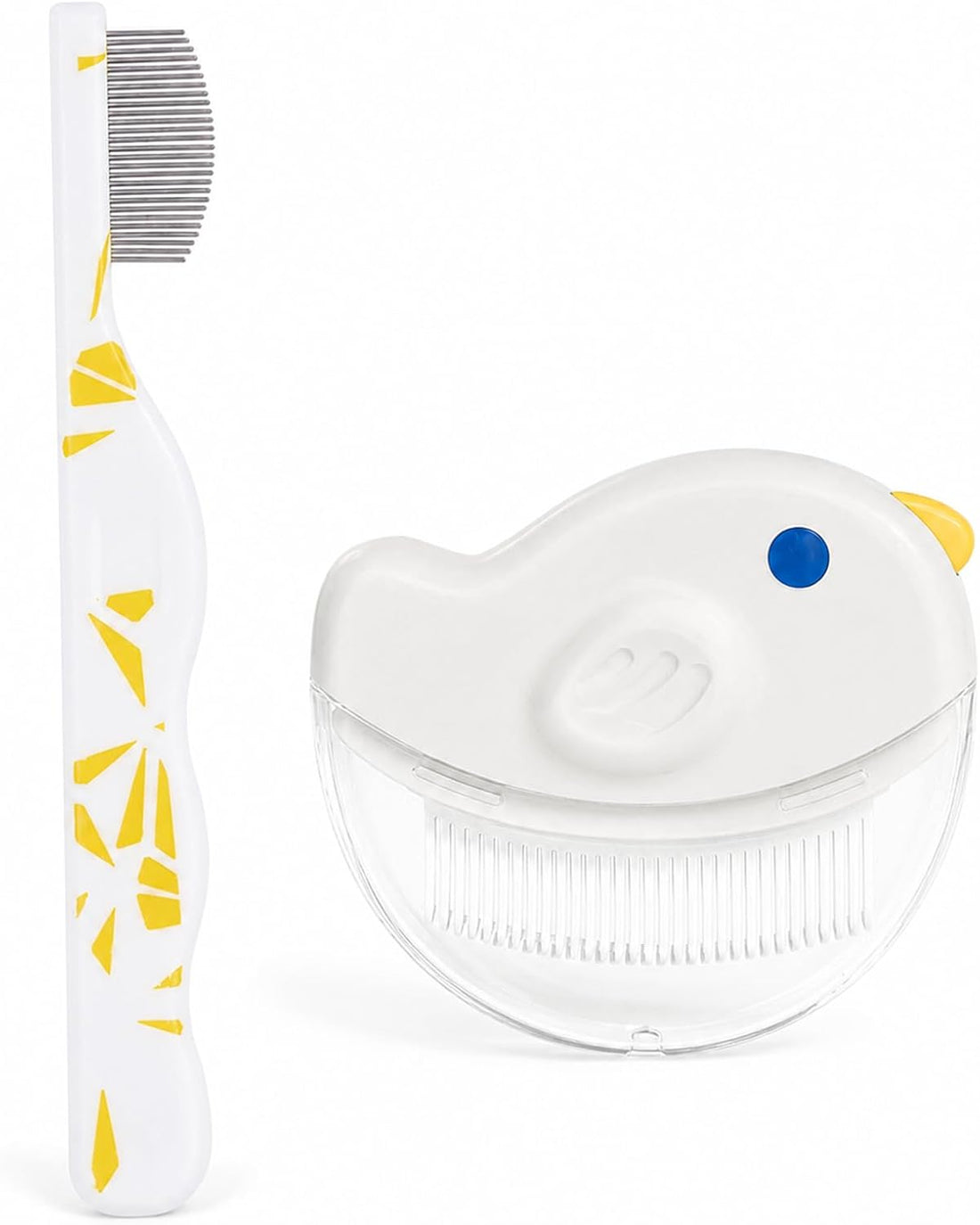 2 Pack Pet Eye Face Comb and Cat Shedding Brush for Dogs Cats