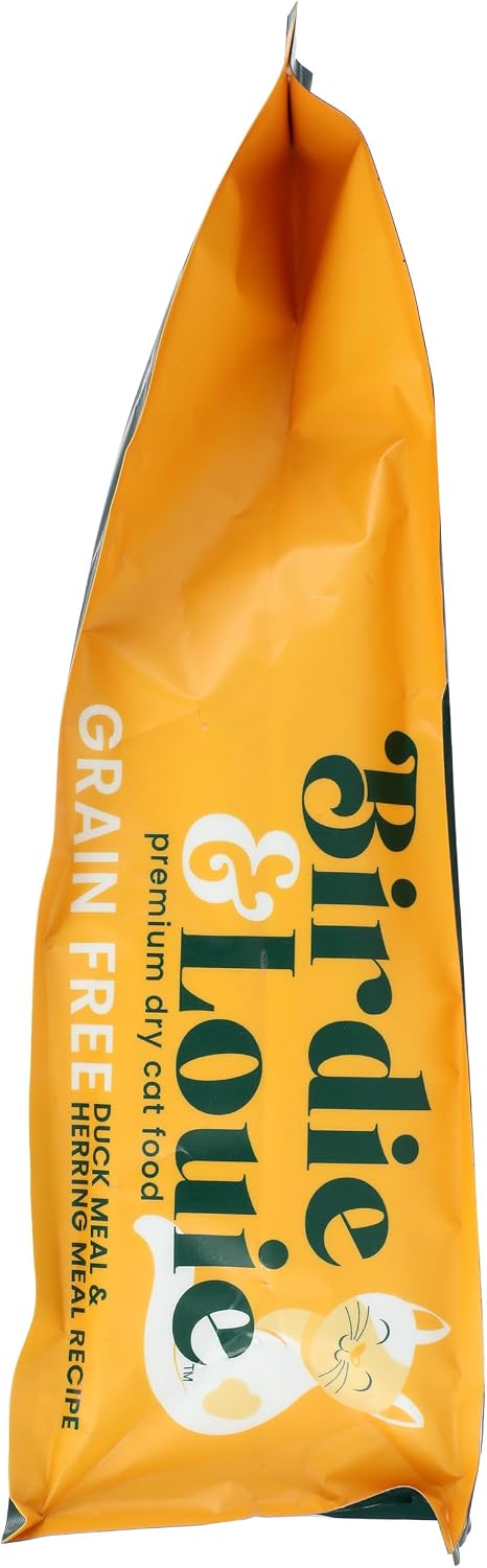Birdie and Louie Dry Cat Food Duck Meal & Herring Meal Recipe 3.5 Lb