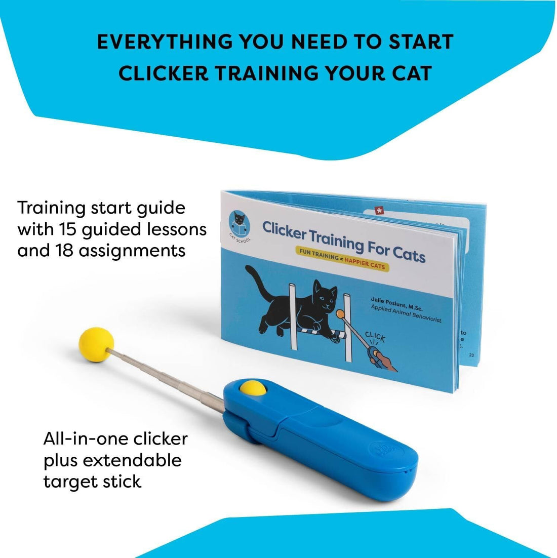 Cat School Cat Training Clicker Positive Reinforcement Training Tool