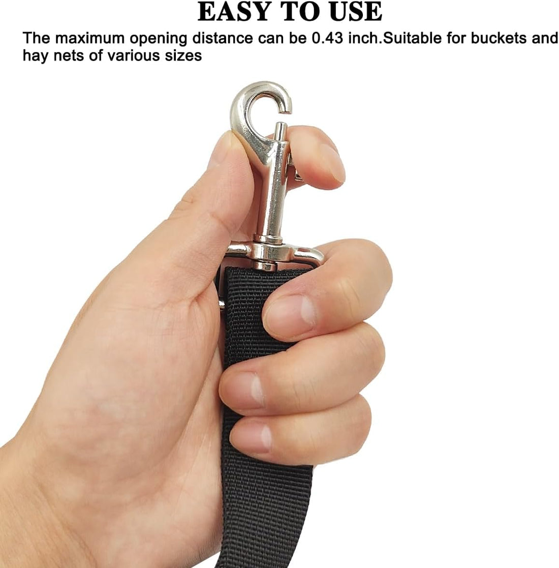 2 Pcs Horse Bucket Strap Hangers,Horse Suppliers Adjustable Nylon