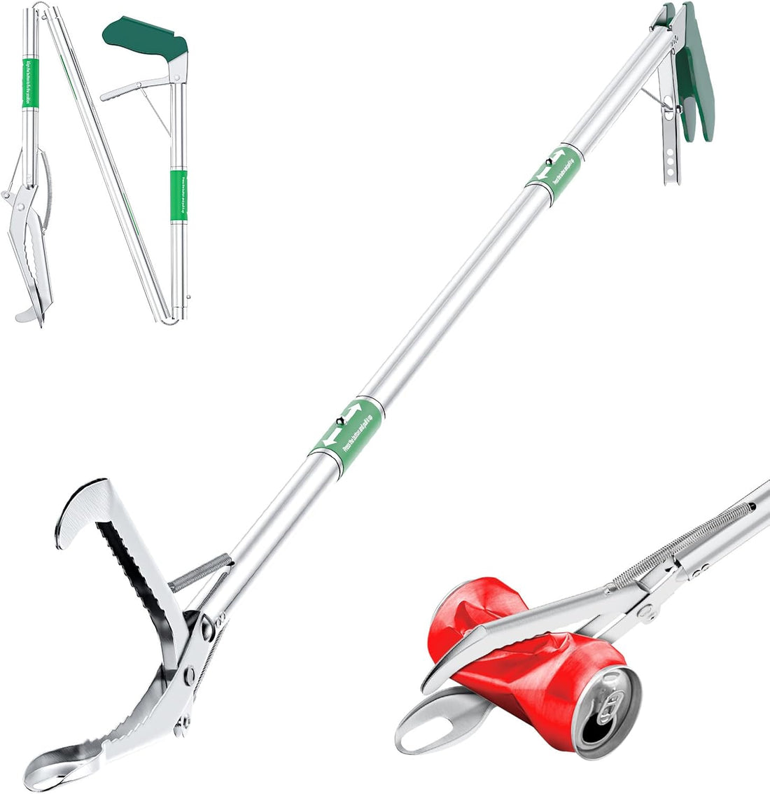 Grabber Reacher Tool, 50" Foldable Extra Long Snake Grabber