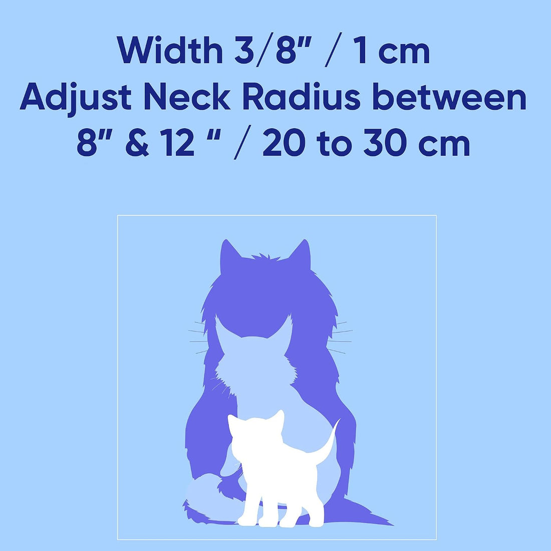 Pawtitas Glow in the Dark Cat Collar with Breakaway Safety Buckle
