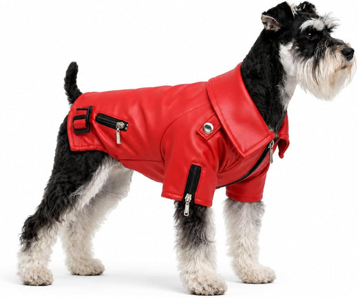 Lovelonglong Cool Dog Leather Jacket