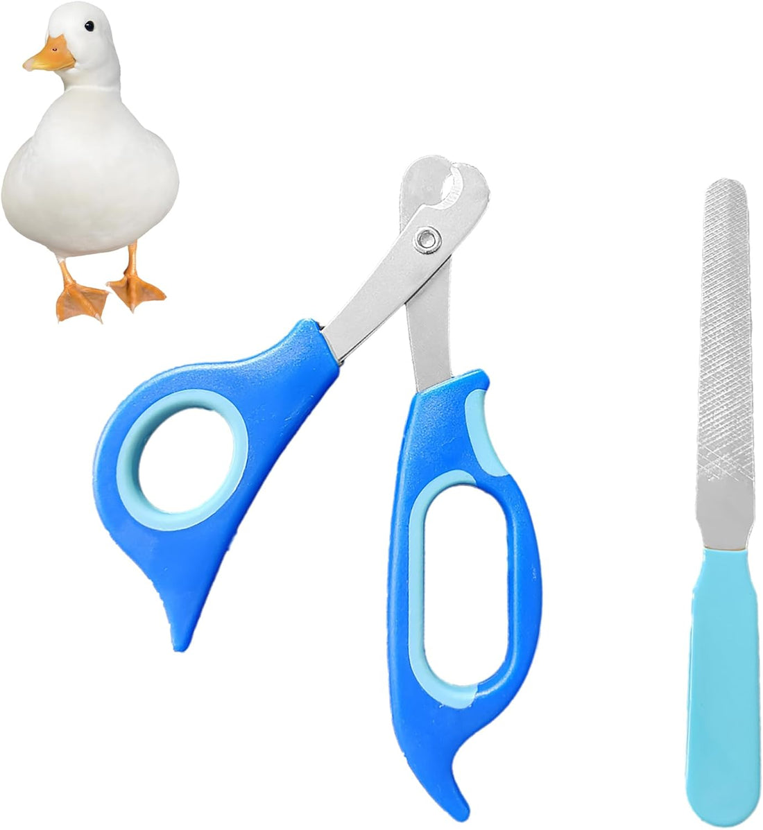Call Duck Nail Clippers with Nail File,Stainless Steel Call Duck