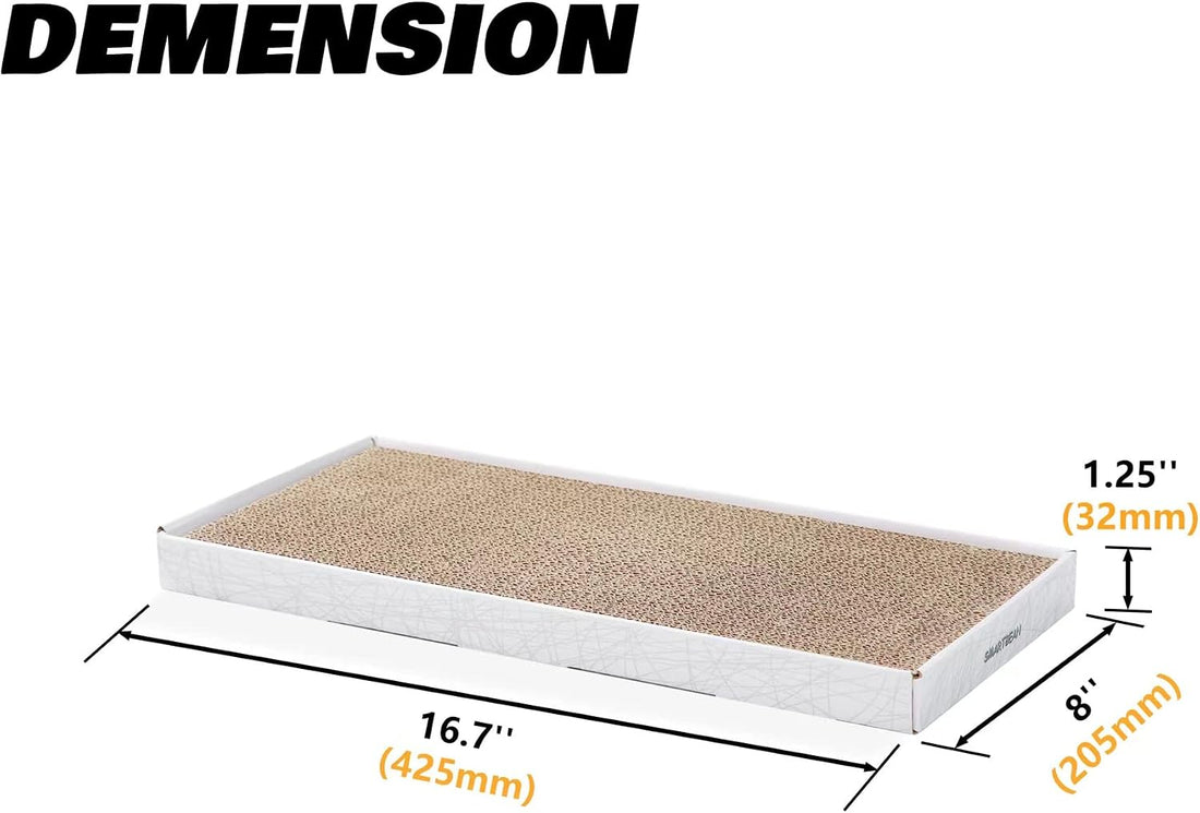 Cardboard Scratcher Pad Scratching Post:Smartbean 3PCS Cat