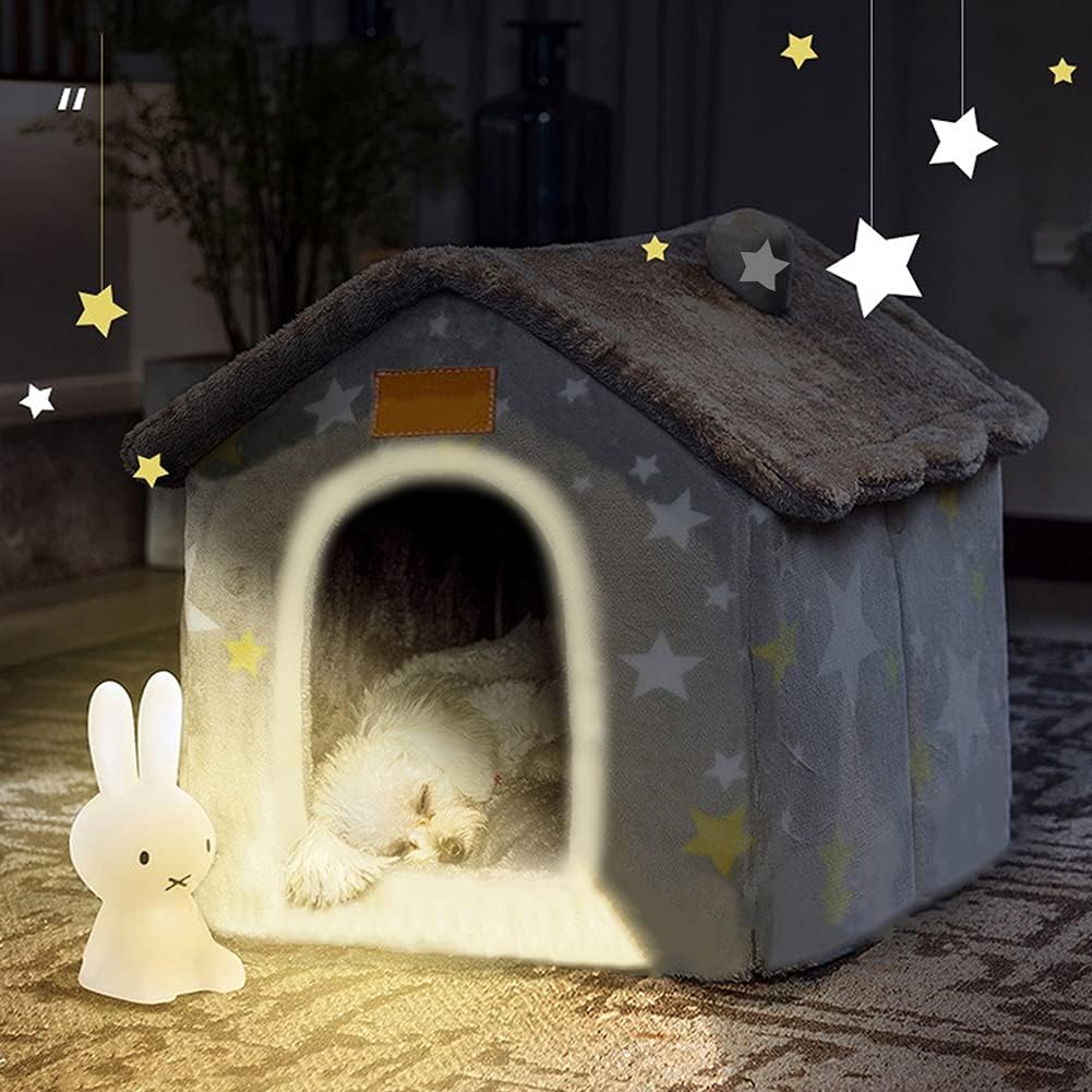 BXEBUI Dog House Indoor Memory Sponge