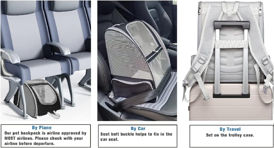 Texsens Innovative Traveler Bubble Backpack Pet Carriers for Cats