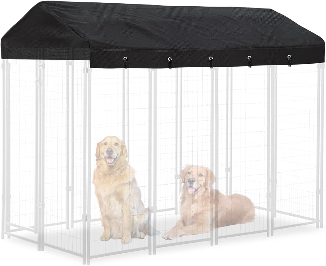 Outdoor Dog Kennel Replacement Top Covers Windproof Anti-UV