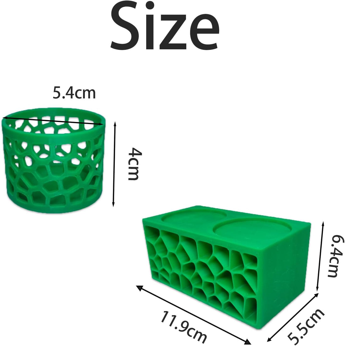 Porous Aquarium Shrimp Hideout with 2 Plant Cups