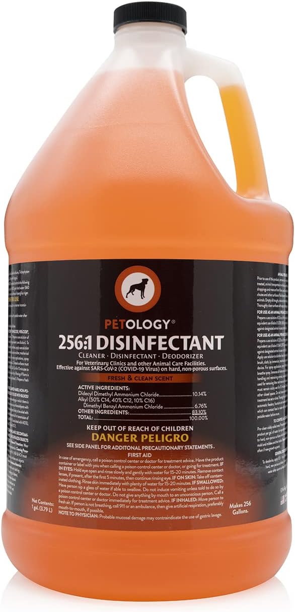 Petology 256:1 Pet Disinfectant and Deodorizer, Fresh and Clean
